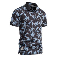 Novedad de verano, tops estampados de talla europea, camisas POLO de manga corta informales con solapa para hombre - details 2
