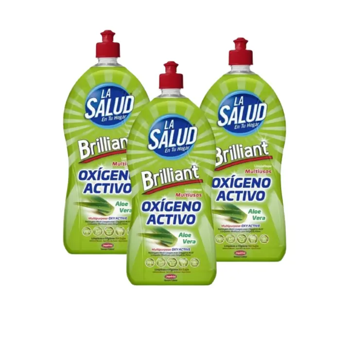 Pack 3 Unidades- La Salud  Aloe Vera Oxígeno Activo Desinfectante Natural - 1