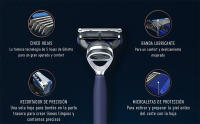 Gillette King C. recambios para maquinilla de afeitar barba del cuello para hombre. Pack de 9 - details 2