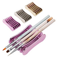 Soporte Para Pinceles De Arte De Uñas 5 Compartimentos Exhibidor De Pintura Para Uñas Soporte Para Rotuladores De Manicura Herramientas De Gel UV - details 0
