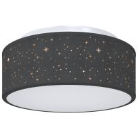 Lámparas de techo vidaXL con pantalla estrellada Negra Ø 30 cm Tela E27 - details 1