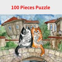 Rompecabezas De Papel 100 Piezas Con Imagen De Animales De Dibujos Animados Juguete Educativo Para Adultos Y Niños Desestresante Regalo Ideal Para Educar Y Divertir - details 1