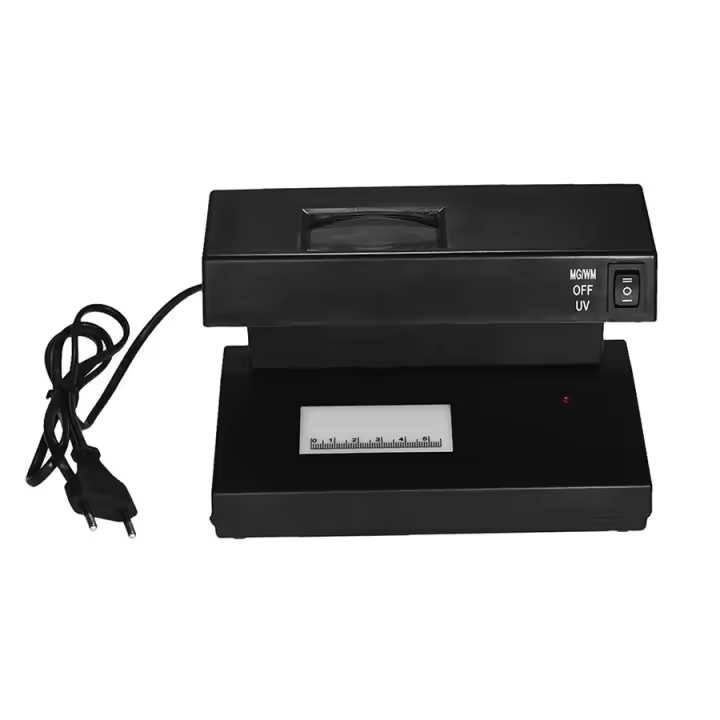 Detector De Billetes De Papel Portátil Para Escritorio Aibecy Máquina De Verificación De Dinero Soporta Ultravioleta / Marca De Agua Tester De Moneda - 1