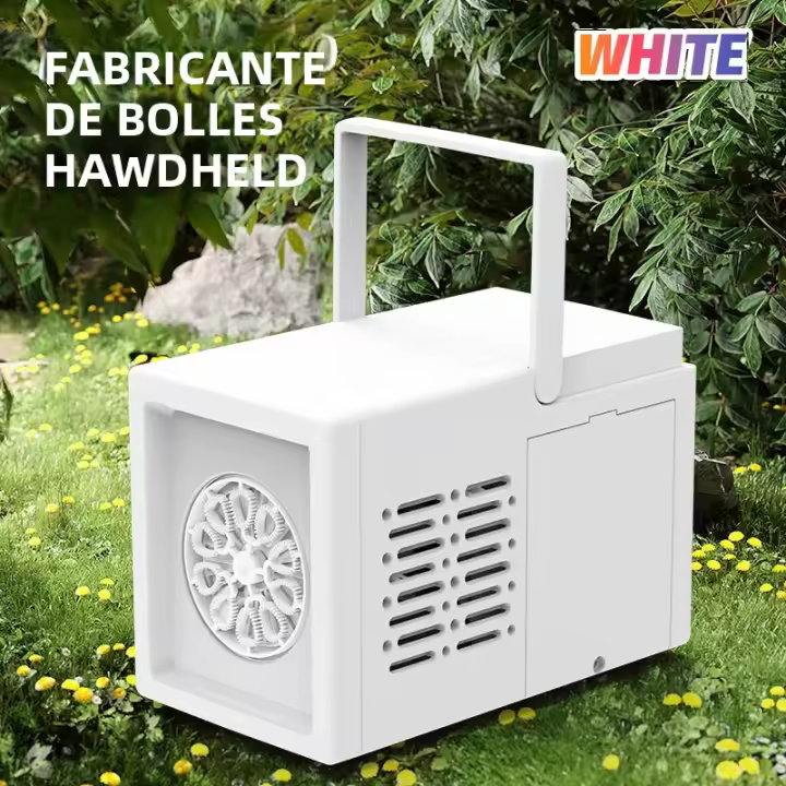 Máquina De Burbujas Portátil Pequeña Con 10 Agujeros Para Niños Juguete De Kindergarten Sin Necesidad De Batería Ni Agua Para Burbujas - 1