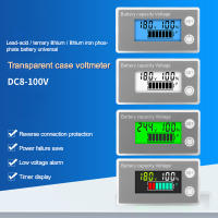 Medidor De Corriente Digital LCD DC8-100V Indicador De Capacidad De Batería 12V 24V 48V 72V Voltímetro Para Células De Litio LiFePO4 Y Ácido Plomo - details 15