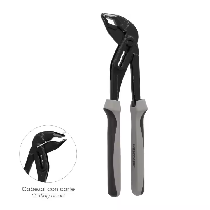 Tenaza abertura multiple con corte 250 mm. pico de loro, alicates extensibles, tenazas fontanero, tenazas multiusos - 1