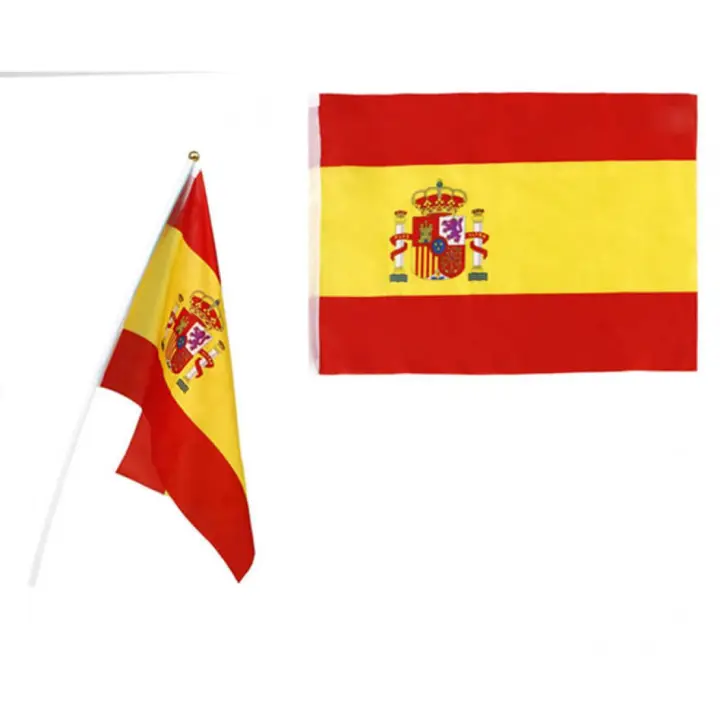 Atosa Banderín de España de 45x30 cm. con palo de plástico - 1