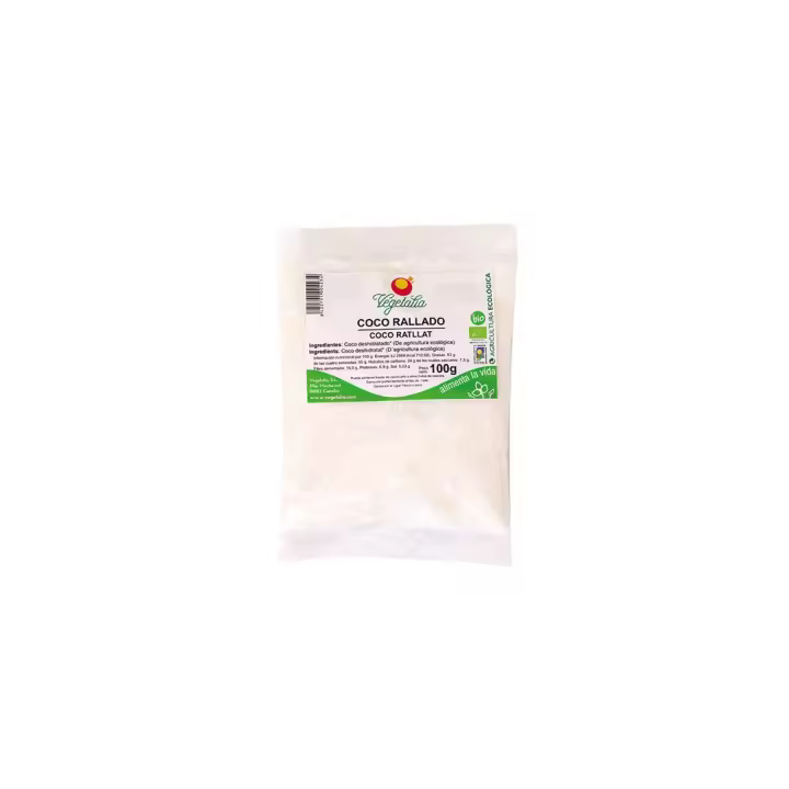 Vegetalia Coco Rallado Bio 100 G - Ecológico y Delicioso - 1