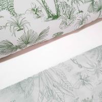 Juego de Sábanas 100% Algodón  Tigres y Palmeras, 144 Hilos, Estilo Natural – Varias Medidas Juego de Sábanas Toile Verde Algodón – Alo Home - details 0