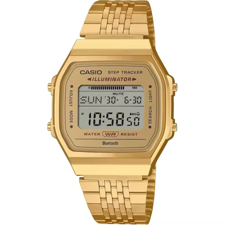 Reloj Casio Digital Vintage Dorado Bluetooth Abl-100weg-9aef - 1