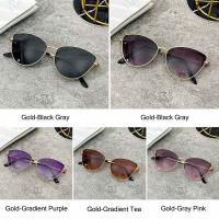 Gafas De Sol Para Mujer Estilo Vintage Con Lentejuelas Marco Metálico Moda Verano Protección UV400 Tamaños Únicos - details 2