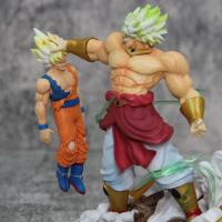 Figura De Acción Dragon Ball 20cm Brolly Vs Son Goku Anime Muscle Super Saiyan Doble Modo Colección Ornamento Juguetes Para Adolescentes Y Adultos - details 11