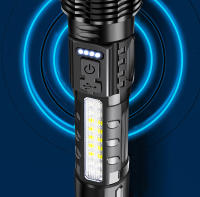 Linterna LED Potente XHP50 Impermeable Con Luz Lateral Y 7 Modos Recargable Por USB Zoom Para Camping Pesca Torcha 18650 - details 11