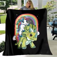 Manta De Ternura Con Diseño De Perro Dachshund Husky Unicornio Y Tyrannosaurus Para Sala De Estar Y Dormitorio Poliéster Suave Y Colorido Para Todas Las Estaciones - details 4