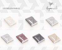HIPERMANTA. Colcha Foulard multiusos 50% ALGODÓN / 50% POLIESTER modelo MARBRE.  Medida: 180x290 cm. Tamaño para CAMA 90/105cm y SOFA DE 2 PLAZAS. Varios colores a elegir. Transpirable, resistente y suave. - details 1