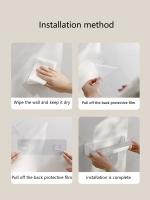 Estante De Baño Para Gel De Ducha Y Cosméticos Soporte De Almacenamiento Multifuncional Montado En La Pared Material PET+PE - details 6