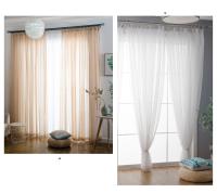 Cortinas De Tulle Sólido Colorido Transparente 100% Poliéster Para Dormitorio Cocina Sala De Estar Habitación De Niños Clase Magnolia Rod Pocket - details 13