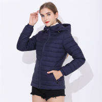 Abrigo De Panales Con Capucha Para Mujer COUTUDI Ligero Y Caliente Ropa De Invierno Casual Con Capucha Antigolpes Moda Outerwear Para Mujer Tallas S/M/L/XL/2XL Colores Negro Rojo Azul - details 2