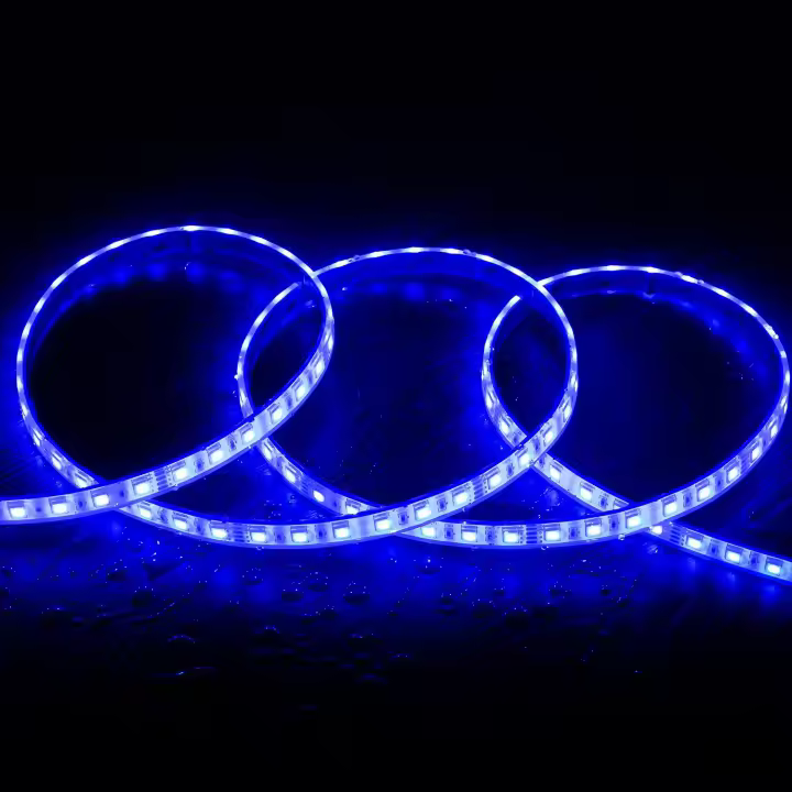 Ledkia Tira LED 24V RGB SMD 60 LED/m 5m 10W/m Ancho 12mm Corte 10cm IP68 SILICONE FLEX RGB - 1