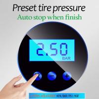 Bomba inflable portátil de 150 PSI, compresor de aire para coche, inflador de neumáticos eléctrico digital de 12 V para coches, motocicletas y bicicletas - details 4