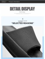 Zapatillas De Plataforma Para Hombre Verano Playa EVA Suave Suela Antideslizante Bajo El Bajo Del Cama Cómodas Para Interiores - details 1