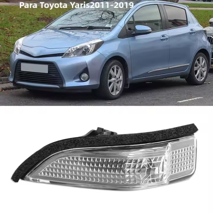 Lente De Señal De Espejo Retrovisor Para Toyota Yaris (XP130) 2011-2019 Plástico Izquierdo Y Derecho Nuevo Sin Bombilla - 1