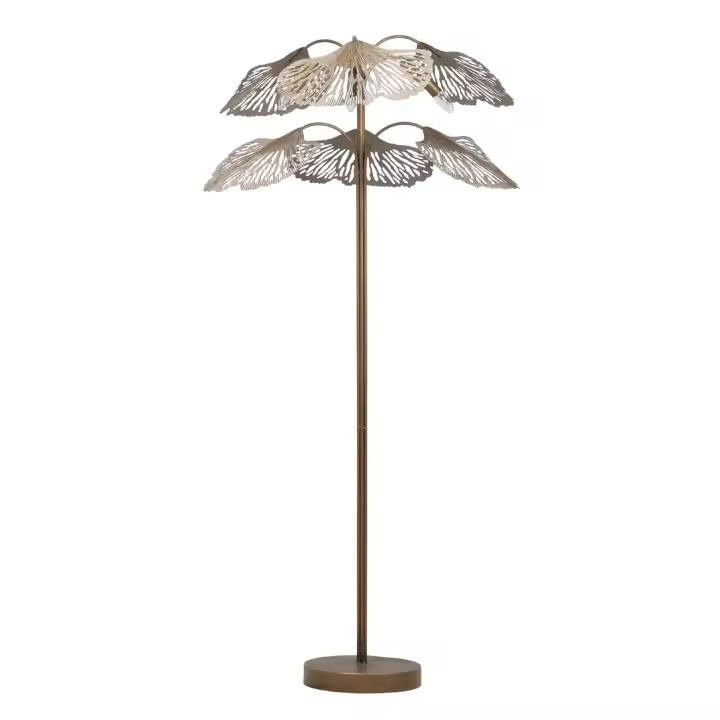 Adda Home - Lámpara de Pie Dorada 88x88x166 Cm - Diseño Moderno y Elegante - 1