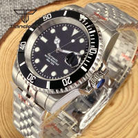 Reloj De Pulsera Automático Tandorio NH35A Date Acero Inoxidable 40mm Inmersión Diversidad Cristal De Zafiro Bisel Rotativo Luminoso - details 10