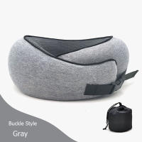 Almohada De Memoria Para El Cuello U Tipo Viaje Portátil Descanso Del Mediodía Aéreo Bolsa De Transporte Soporte Cervical Para Dormir Y Camping - details 11