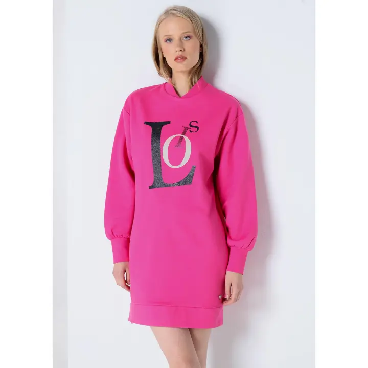 LOIS JEANS - Vestido Sudadera con apertura lateral - 1