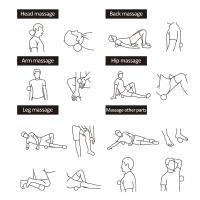 Bola De Mano Para Masaje Y Ejercicio PVC Con Espinas Peana Inflable En 6 Colores Para Fitness Y Yoga Suministros Deportivos - details 12