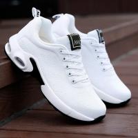 Zapatillas De Correr Para Mujer Transpirables De Malla Zapatos Deportivos Casuales Con Cordones Plataforma Aumenta Altura Para Caminar Al Aire Libre - details 5