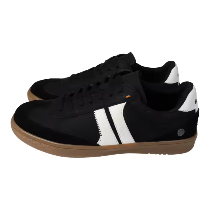 Zapatillas marca REFRESH para hombre en color negro. Zapatillas casuales veganas Refresh hombre estilo retro con suela de goma, color negro - 1