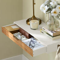 SoBuy FRG93-WN, Estante de Pared con Cajón, Estante Estantería para la Sala, Estilo Moderno, ES - details 2