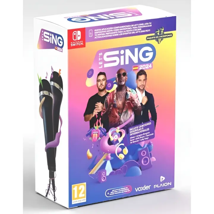 Lets Sing 2024 + 2 Microfonos - Switch - Nuevo Precintado - PAL España - 1