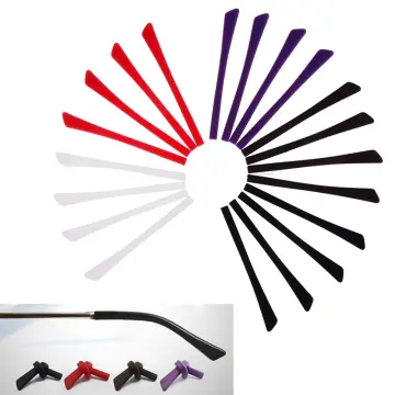 6 Pares De Fundas De Silicona Antideslizantes Para Patillas De Gafas, En Blanco Y Negro, Para Patillas De Metal Redondas De 1-1,6 Mm De Diámetro, Fáciles De Poner
