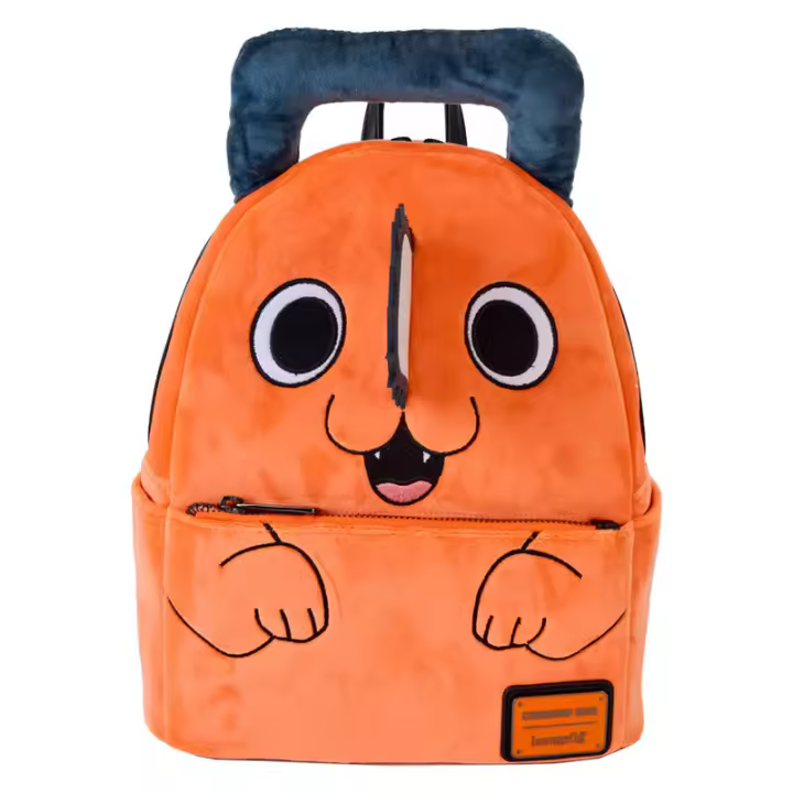 Mochila Pochita Chainsaw Man Loungefly 26cm. Mochila ergonómica con amplio espacio. Diseño resistente y versátil para llevar tus pertenencias con estilo. - 1
