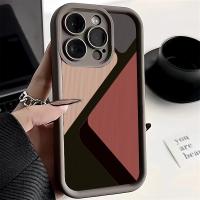 Funda De Silicona Para iPhone Con Patrón De Rayas Y Retícula De Zorro Moda Compatible Con Modelos 15 14 13 12 11 pro Max XS X XR 7 8 plus SE 2020 Cubierta Suave Antigolpes Y Anti-Resbaladizo - details 3