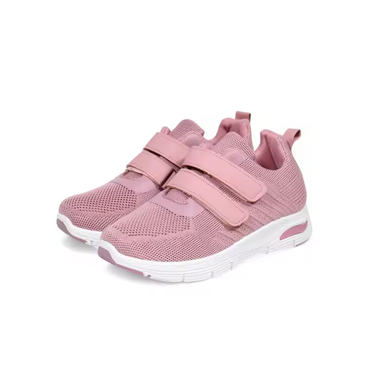 HLuna Zapatillas deportivas de velcro para mujer de malla respirable en color rosa y negro - Deportivas running para mujer xd-3921 - 1
