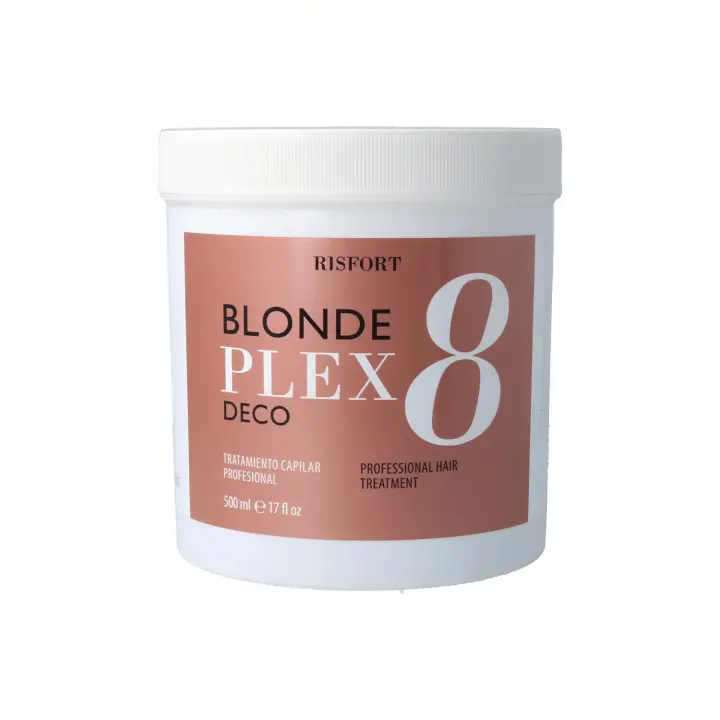Risfort blondeplex deco 8 500ml, decoloración en polvo de última generación. formulada con tecnología plex. - 1