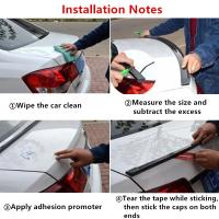 Spoiler Universal 1.5M Estilo Coche 5D Fibra De Carbono DIY Refit Para Todos Los Coches PU Material 150cm Longitud 4cm Ancho 2cm Alto - details 3