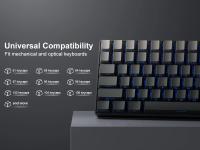 Juego De Teclas PBT Doble Fotocopia Grey 133 Teclas Para Teclado Mecánico Personalizado MX Switch Iluminación Por Traslucidez - details 0
