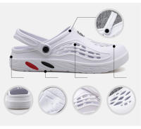 Sandalias De Verano Para Hombre EVA Ligera Zapatillas Casuales Clogs Para Jardín Y Playa Talla Grande 49 Zapatos Planos Para El Hogar Y Exteriores - details 6