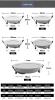 10Pcs LED Downlight AC 220V 7W 9W 12W 15W 18W Luz Redonda Recubierta Impermeable Para Cocina Y Foyer Lámpara De Punto De Luz - details 4