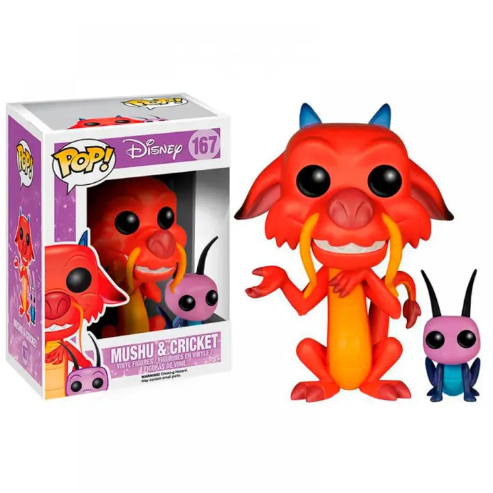 Funko Mushu Cricket  Grillo  167 Mushuu Muushuu   Mulan  Pop Vinyl figura Disney - 1