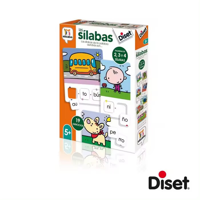 DISET JUEGO EDUCATIVO LAS SILABAS EDUCATIVO 20x5x27 Cms. - 1