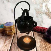 Soporte De Vela Calda De Hechicera Diffusor De Aroma De Incienso Cerámica Y Metal Decoración Para El Hogar Suministros De Brujería Calda Colgante - details 2