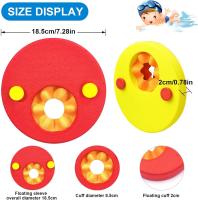 Bandas de Natacion para niños, paquete de 6 discos flotantes de EVA, Bandas de Natacion coloridas para niños de 3 a 14 años que están opening in Nadar, anillos de peso recomendaciones de 15 to 30 kg - details 2