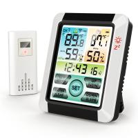 Medidor De Temperatura Y Humedad Inalámbrico Para Interior Y Exterior Con Pantalla Táctil De Color Grande Para Clima LCD - details 10