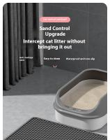 Manta Para Litiario De Gato Grande Impermeable Doble Capa Antideslizante Lavable Captura Arena Y Patas Anti Roto Duradera - details 0